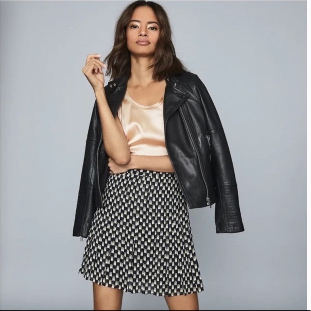 NWT Reiss Vivi Flippy Print Skirt size 4